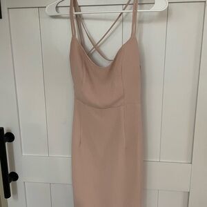 Tobi Blush Pink Backless Dress
